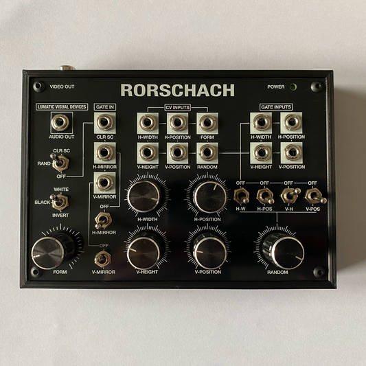 Rorschach analog video synthesizer hardware at launch