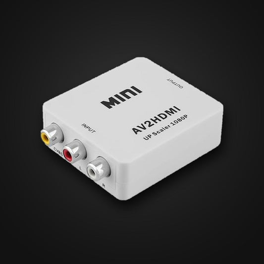 AV (RCA) to HDMI converter and 1080p upscaler for connecting a video synthesizer to a modern TV