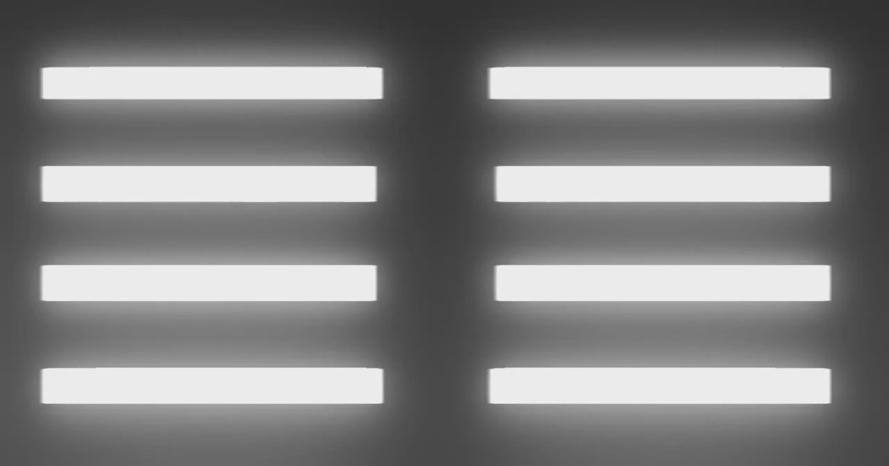Black and white example video synthesis patterns generated by Rorschach